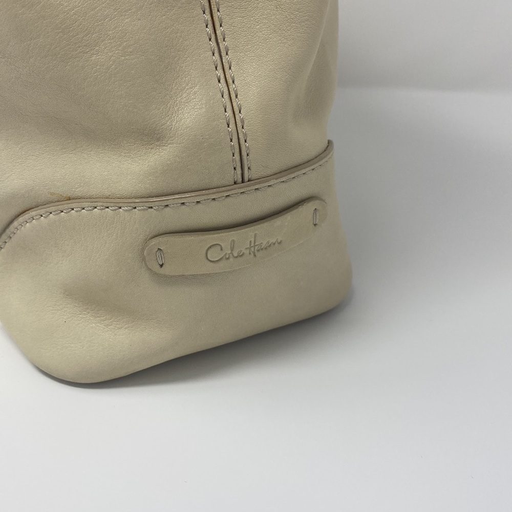 Cole Haan Off-White Leather Hobo Shoulder Bag - Picture 6 of 15